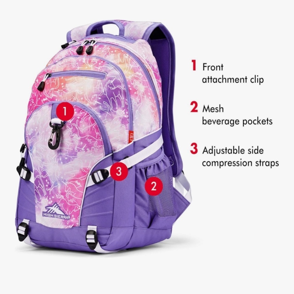 High Sierra Loop Backpack Extra Large Vibrant Pur… - image 7